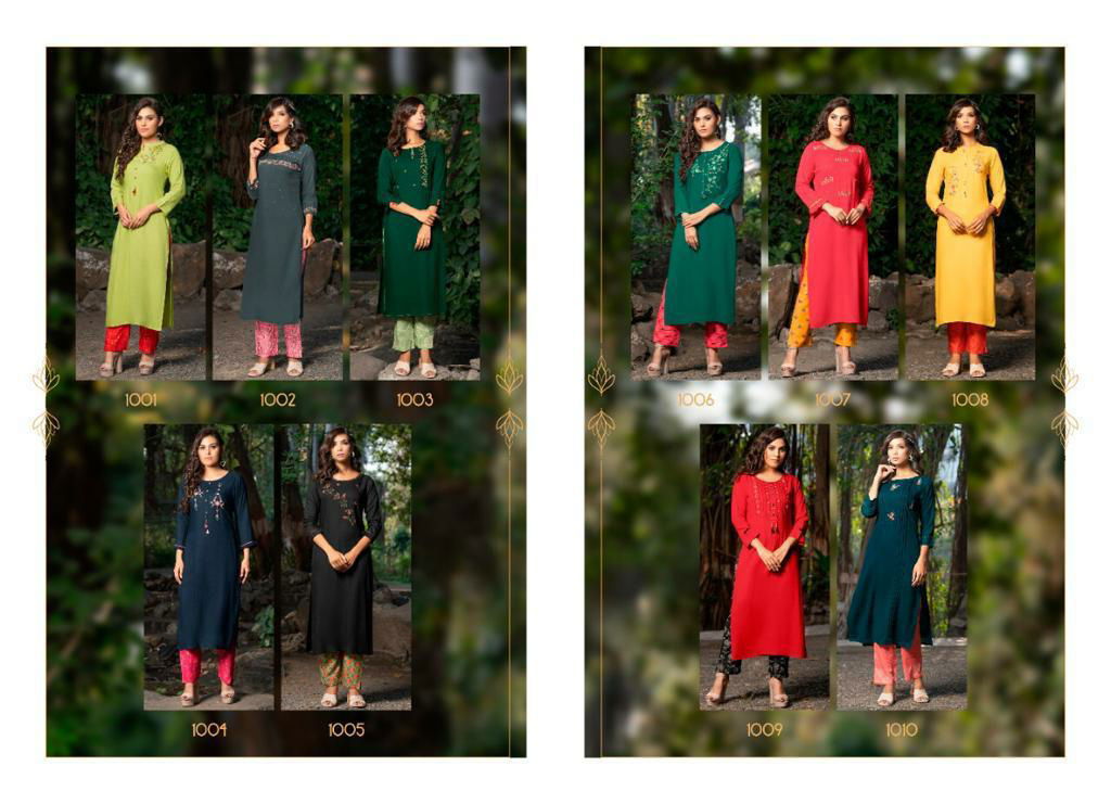 Penthouse By Psyna Kurtis With Bottom Catalog